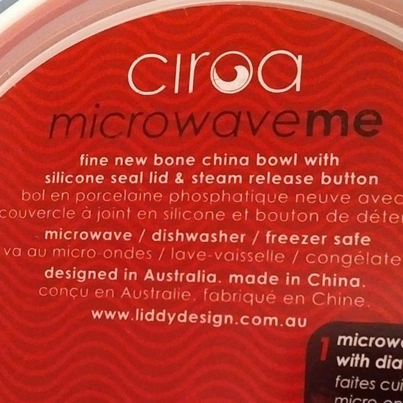 Festive Bone China Microwave Dish with Lid - Picture 5 of 10